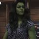 She-Hulk in a blue shirt